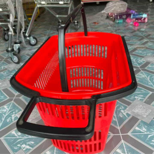 Wheeled Hand Trolley Basket